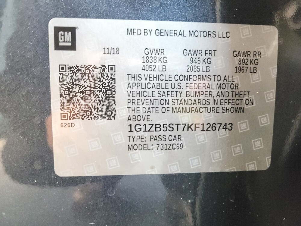 2019 Chevrolet Malibu in Cincinnati, OH 45255 - 18074024 33