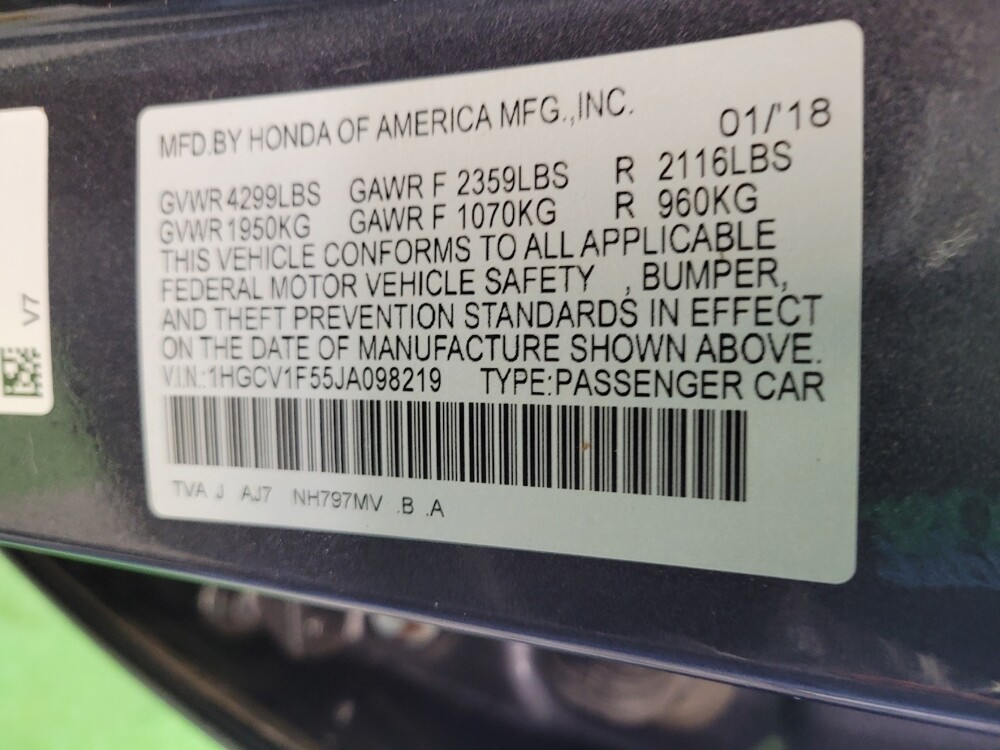 2018 Honda Accord in Lexington, KY 40509 - 18074026 33