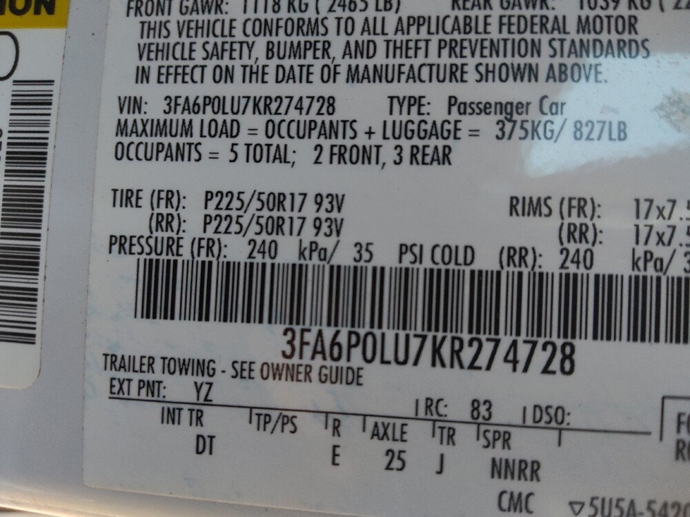 2019 Ford Fusion in Chattanooga, TN 37421 - 18074339 33