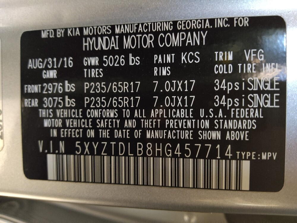 2017 Hyundai Santa Fe in Winston-Salem, NC 27103 - 18074710 33