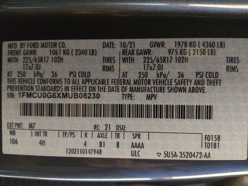 2021 Ford Escape in Houston, TX 77060 - 18075117 33