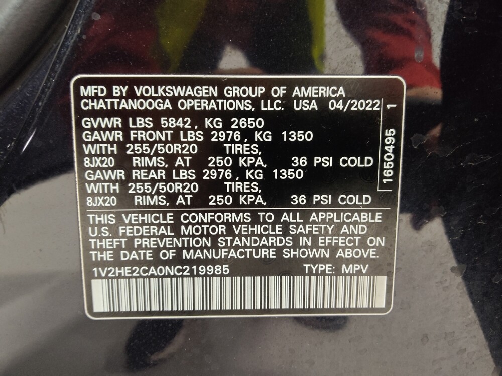 2022 Volkswagen Atlas in Columbus, OH 43228 - 18075191 33