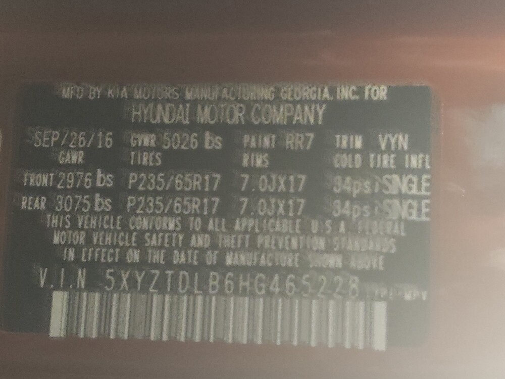 2017 Hyundai Santa Fe in Gastonia, NC 28056 - 18075299 33