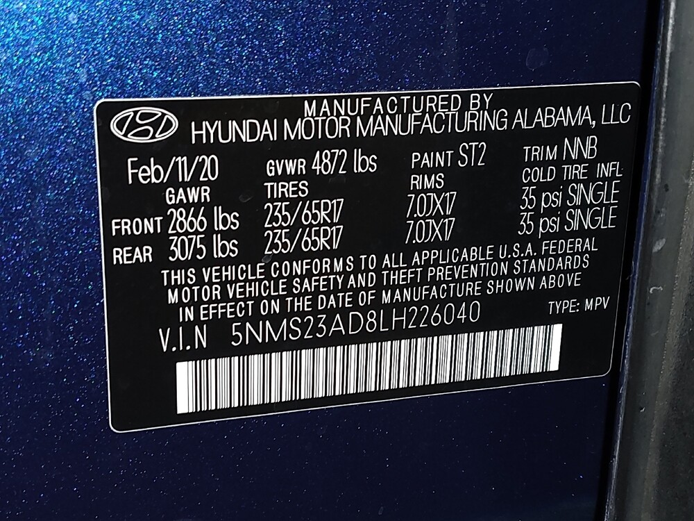 2020 Hyundai Santa Fe in Conway, SC 29526 - 18075465 33