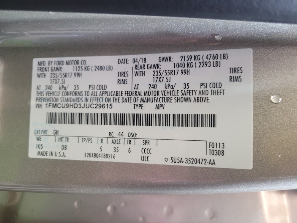 2018 Ford Escape in Miamisburg, OH 45342 - 18075528 33