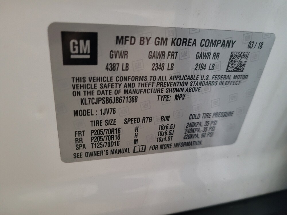 2018 Chevrolet Trax in Plymouth Meeting, PA 19462 - 18075546 33