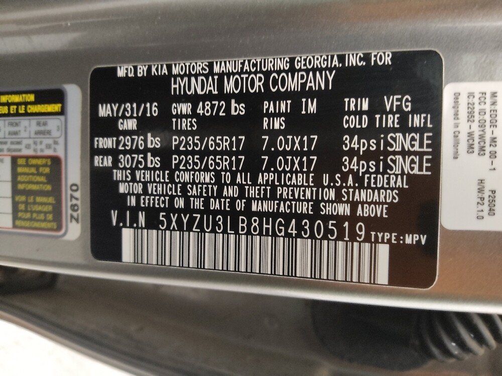 2017 Hyundai Santa Fe in St. Louis, MO 63136 - 18075556 33