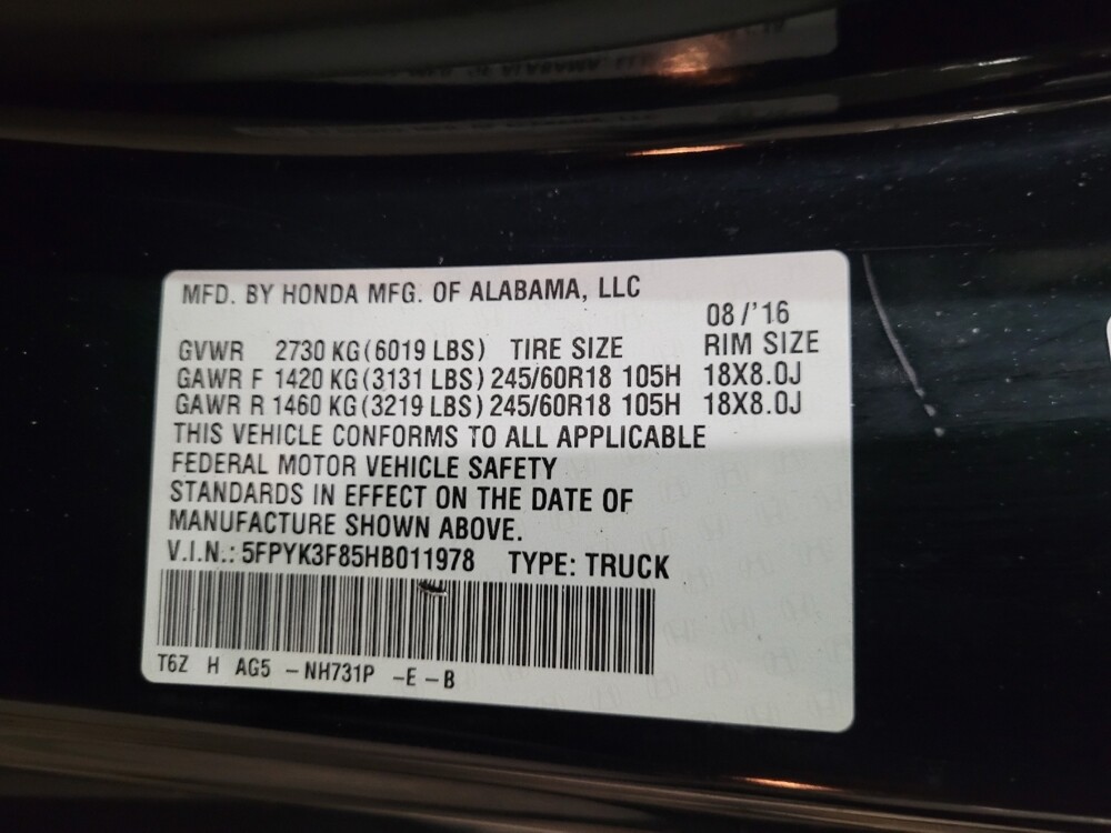 2017 Honda Ridgeline in Glen Burnie, MD 21061 - 18075712 33