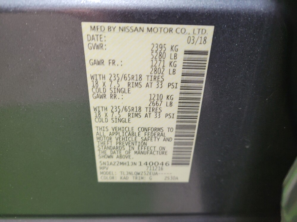 2018 Nissan Murano in Miamisburg, OH 45342 - 18075789 33