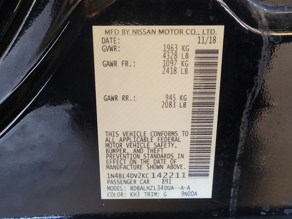 2019 Nissan Altima in West Palm Beach, FL 33409 - 18075938 33