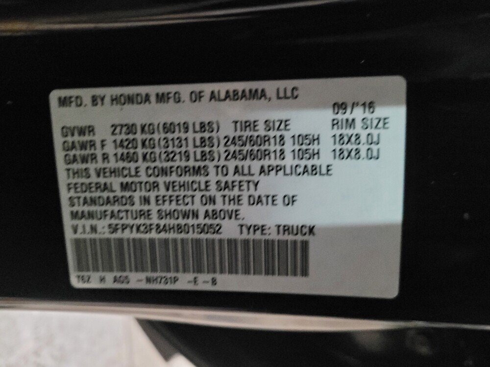 2017 Honda Ridgeline in Owings Mills, MD 21117 - 18076028 33