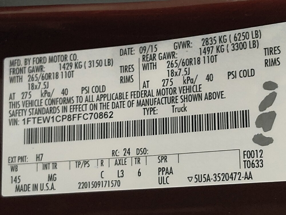 2015 Ford F150 in Tampa, FL 33612 - 18076101 33