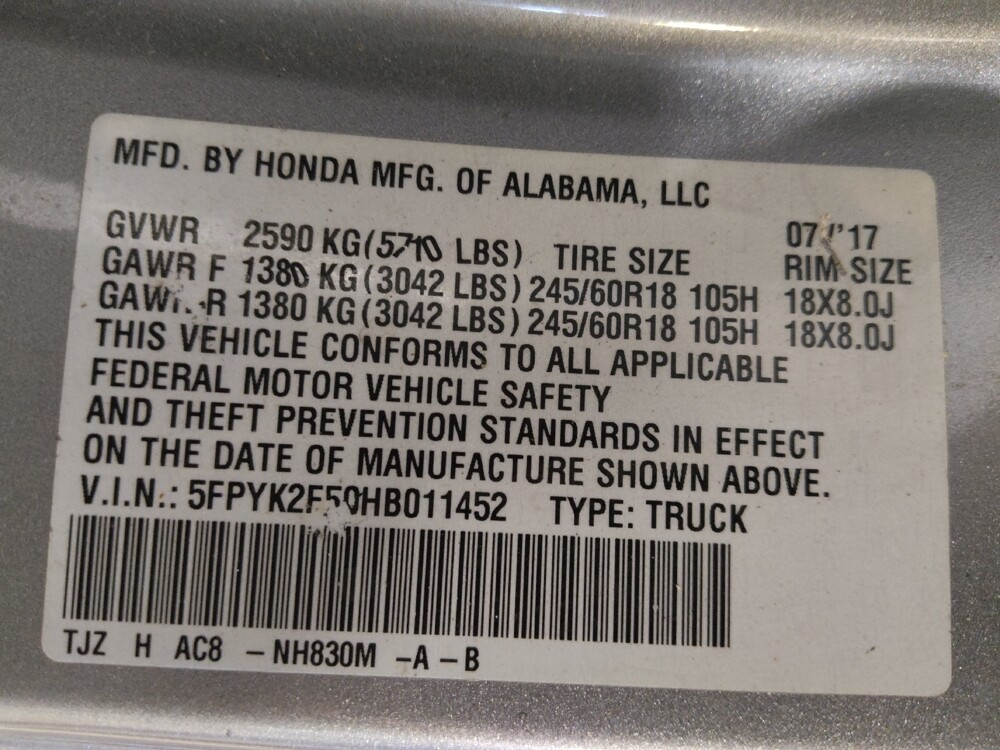 2017 Honda Ridgeline in Sanford, FL 32773 - 18076172 33