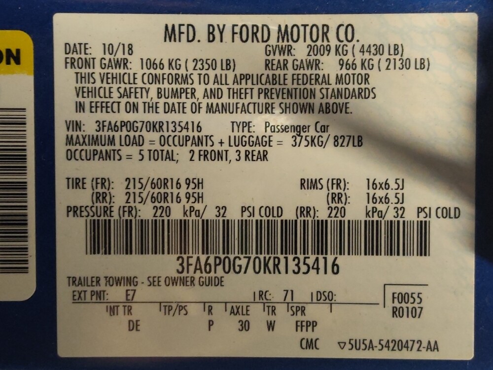 2019 Ford Fusion in Glendale, AZ 85301 - 18076258 33