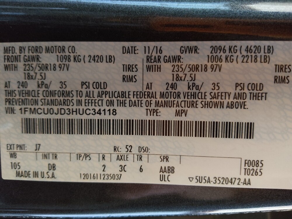 2017 Ford Escape in Round Rock, TX 78664 - 18076320 33