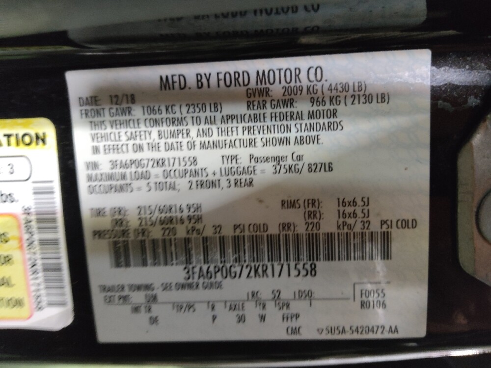 2019 Ford Fusion in Lubbock, TX 79424 - 18076489 33