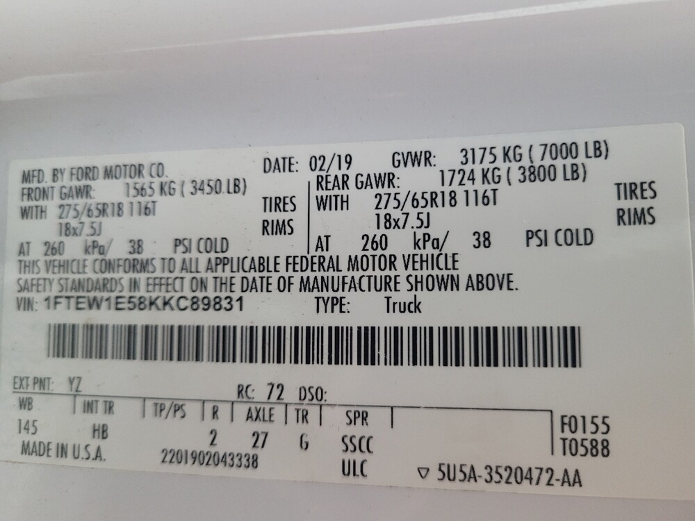 2019 Ford F150 in Lakeland, FL 33815 - 18076521 33