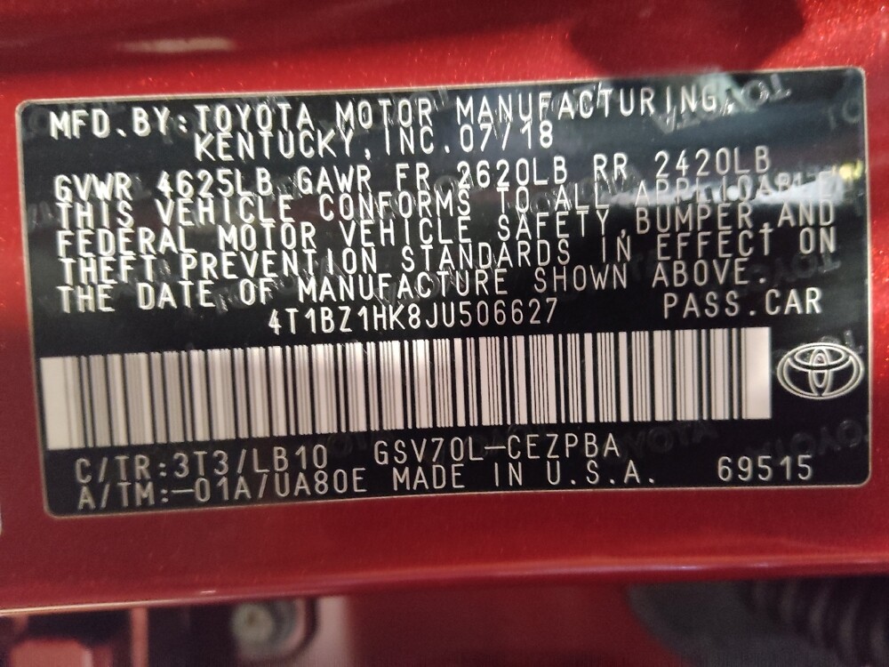 2018 Toyota Camry in Jacksonville, FL 32210 - 18076611 33