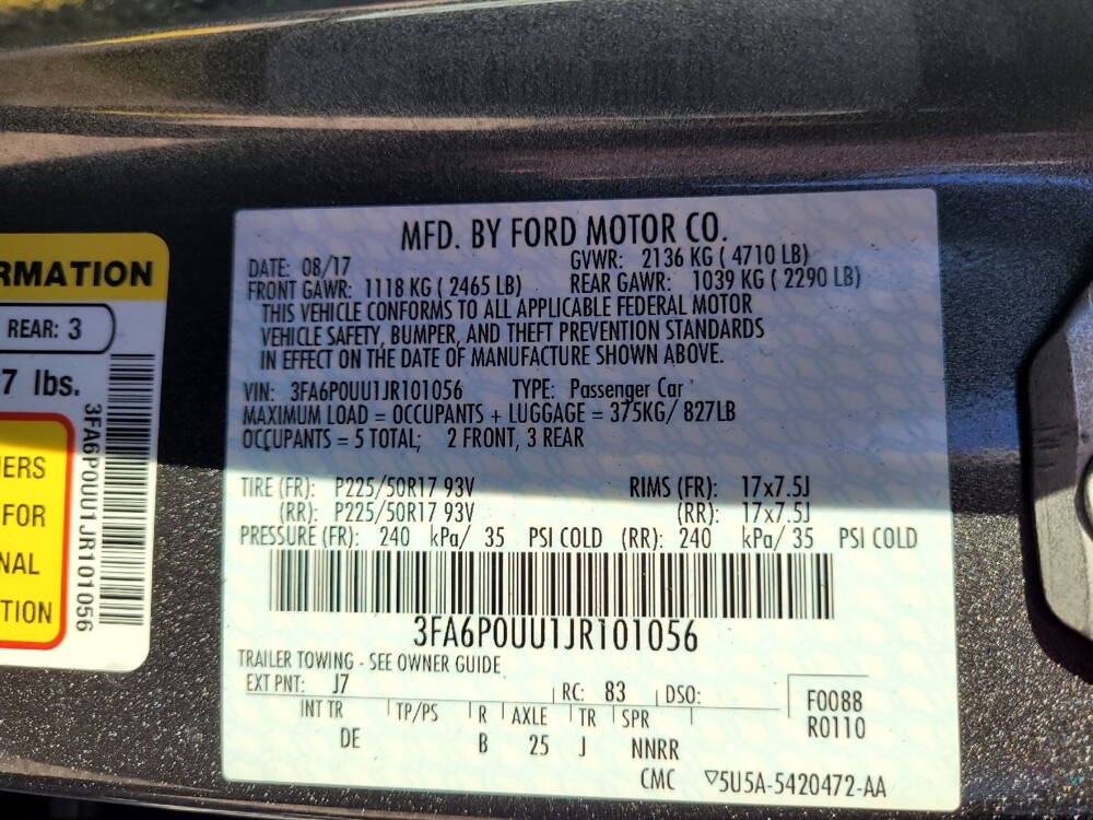 2018 Ford Fusion in Columbia, SC 29210 - 18076695 33