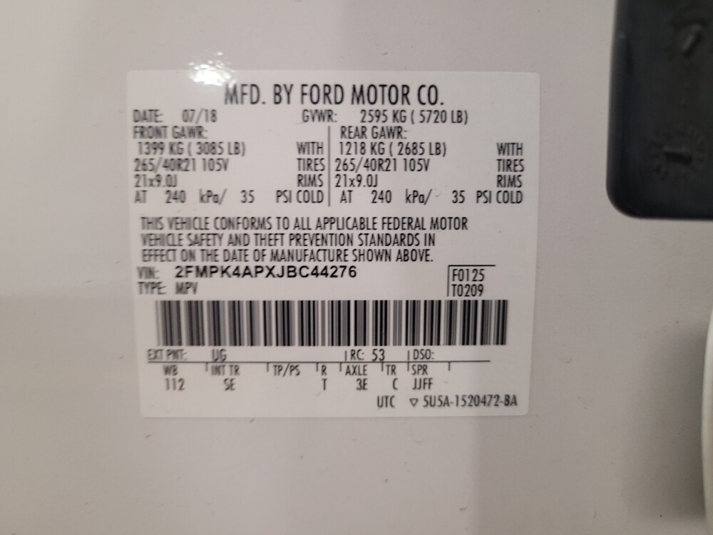 2018 Ford Edge in Lakeland, FL 33815 - 18076784 33