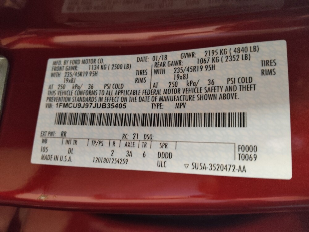 2018 Ford Escape in Stone Mountain, GA 30083 - 18076910 33