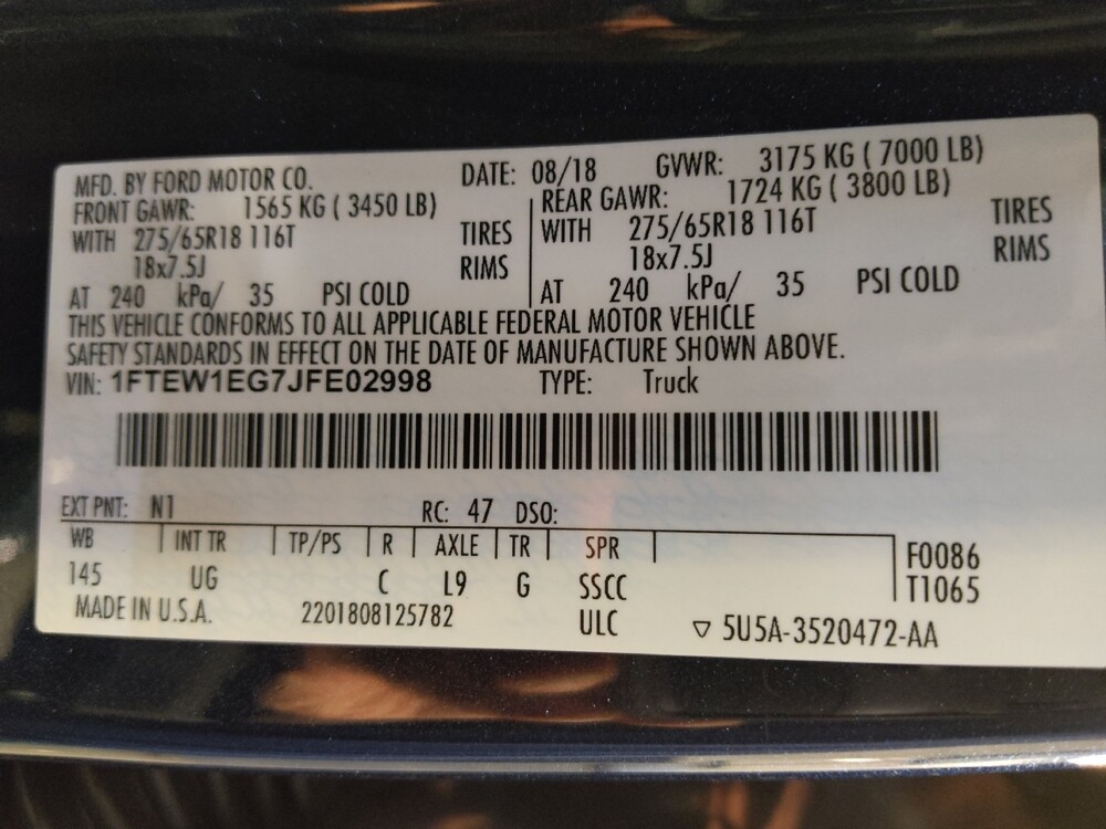 2018 Ford F150 in Gastonia, NC 28056 - 18076932 33