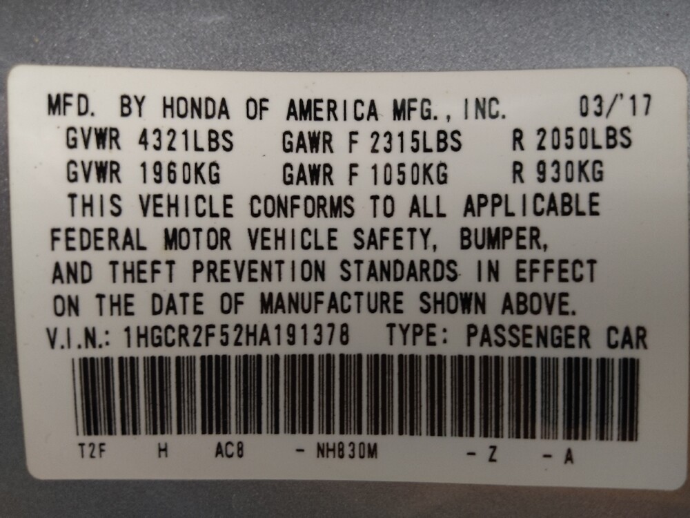 2017 Honda Accord in Denver, CO 80012 - 18076996 33