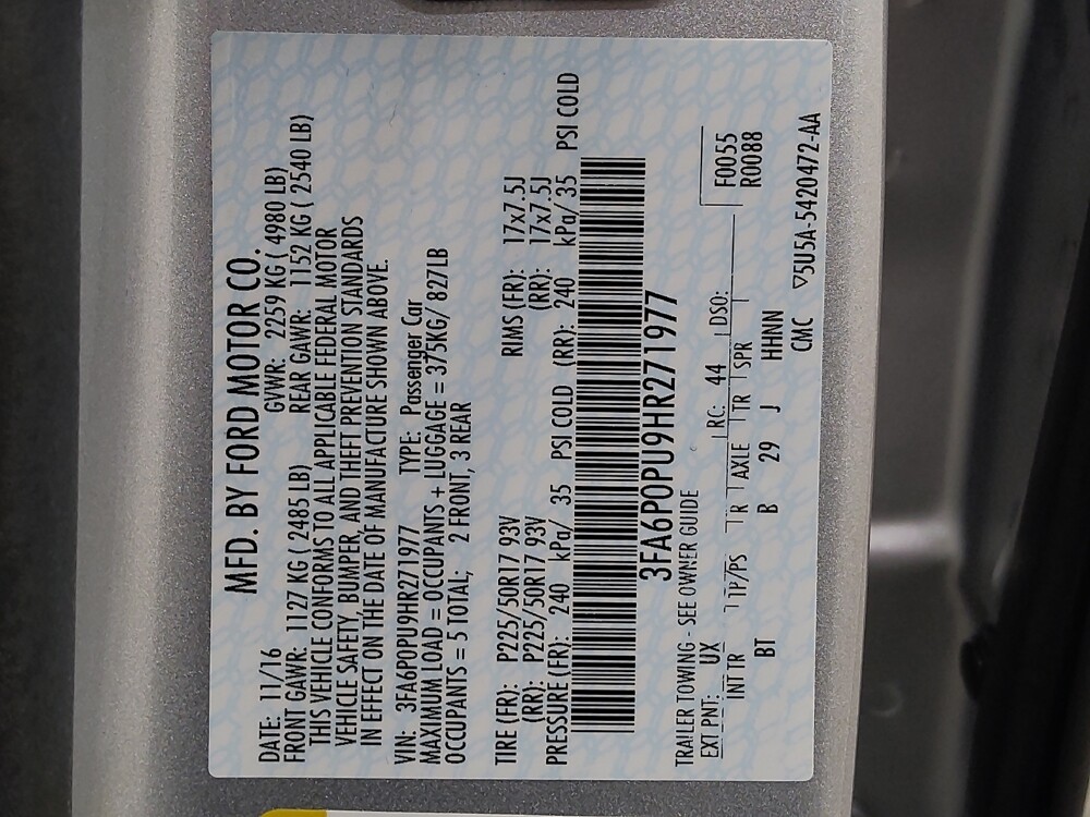 2017 Ford Fusion in Fairfield, OH 45014 - 18077000 33