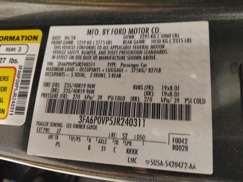 2018 Ford Fusion in Union City, GA 30291 - 18077005 33