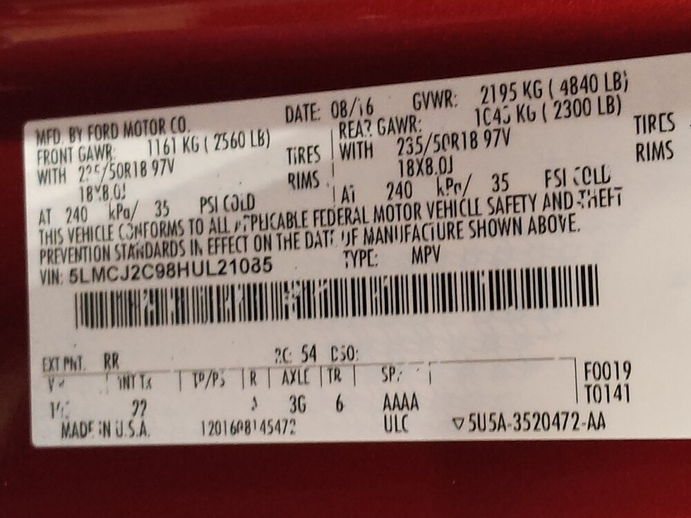 2017 Lincoln MKC in El Paso, TX 79907 - 18077010 33