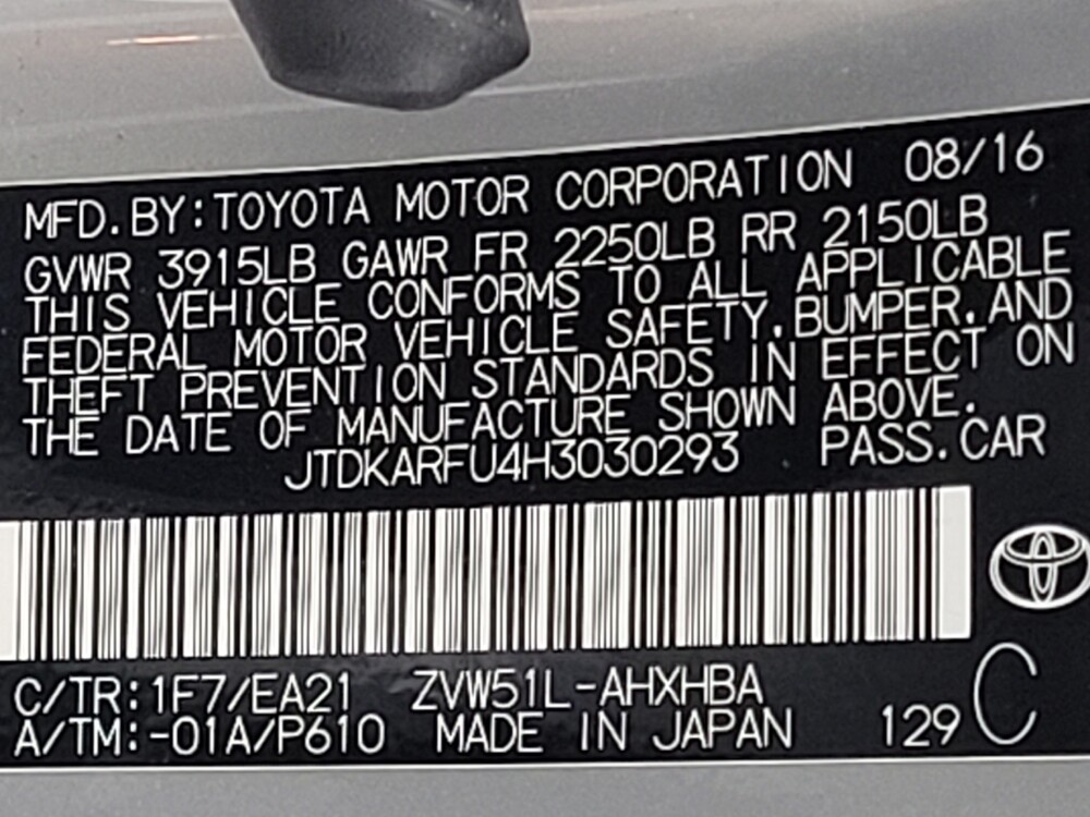 2017 Toyota Prius in Tampa, FL 33619 - 18077162 33