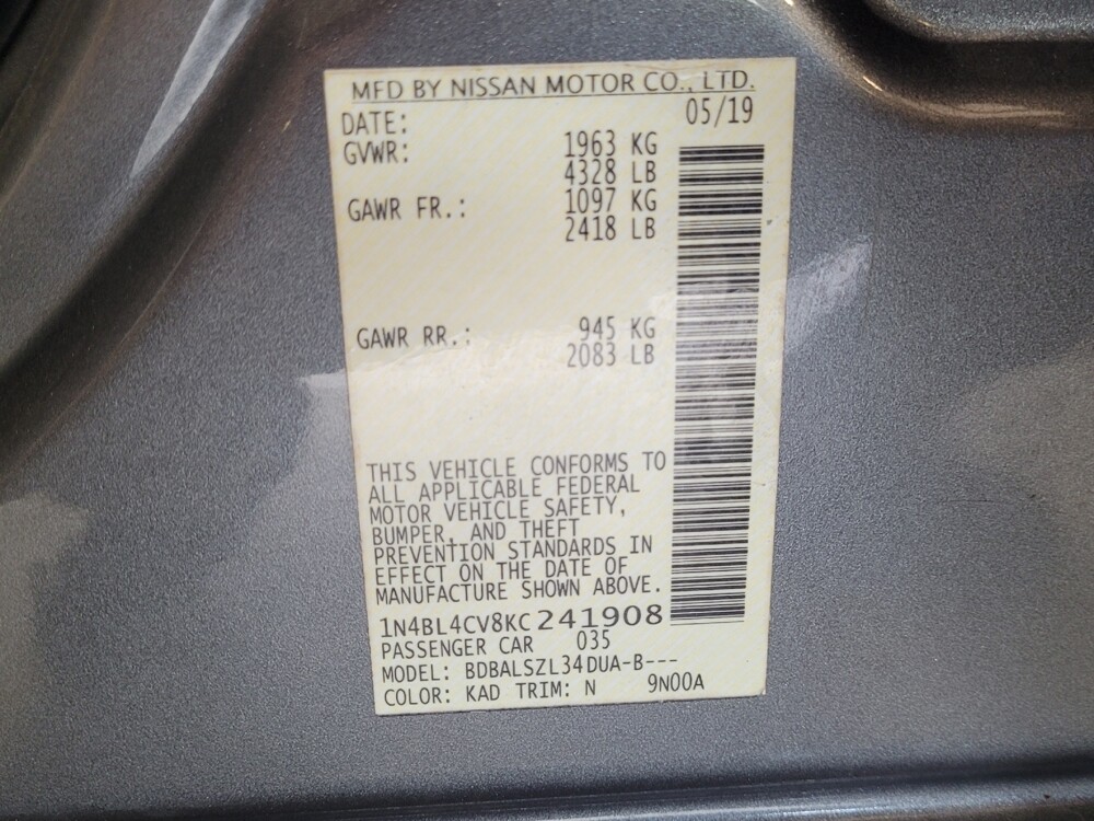 2019 Nissan Altima in Sanford, FL 32773 - 18077172 33