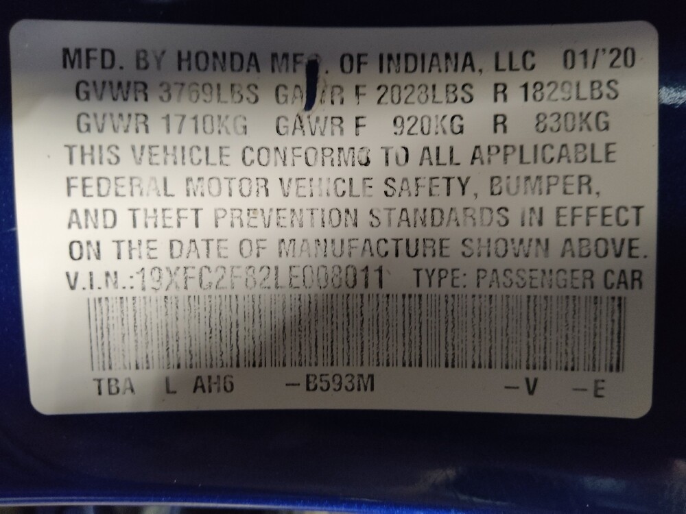 2020 Honda Civic in Jacksonville, FL 32210 - 18077177 33