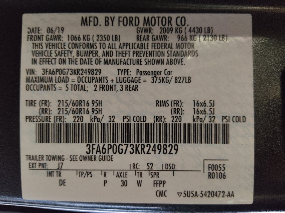 2019 Ford Fusion in Houston, TX 77060 - 18077343 33