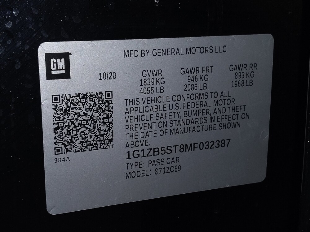 2021 Chevrolet Malibu in Sanford, FL 32773 - 18077421 33