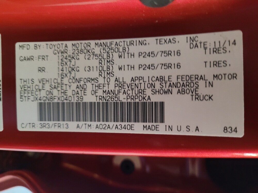 2015 Toyota Tacoma in Tampa, FL 33612 - 18077716 33