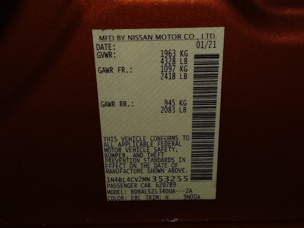 2021 Nissan Altima in Gainesville, FL 32609 - 18077950 33