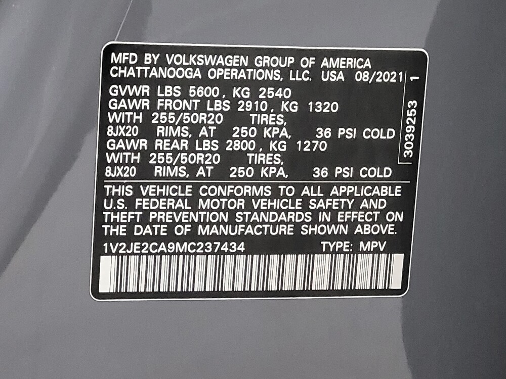 2021 Volkswagen Atlas in Antioch, TN 37013 - 18077971 33