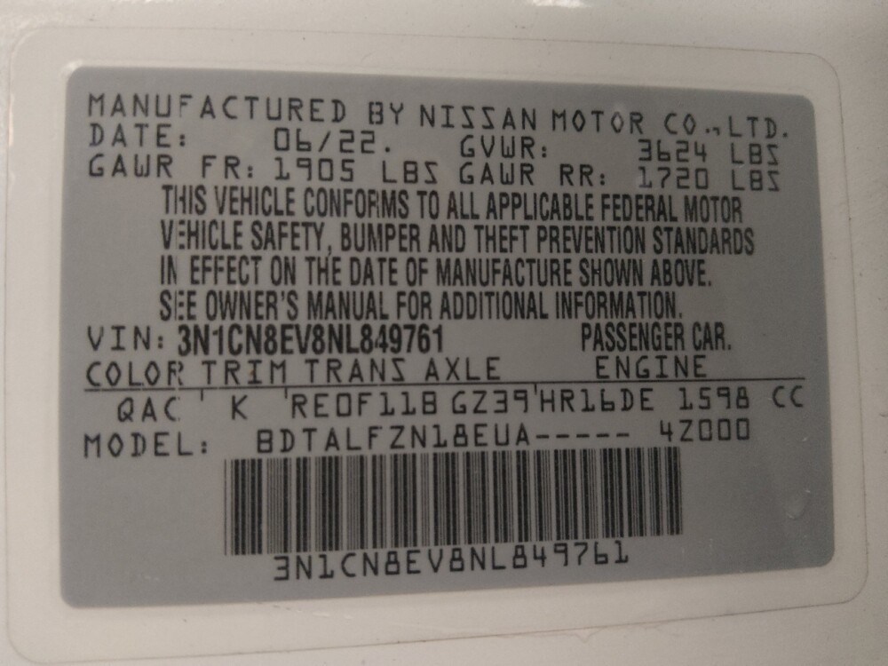 2022 Nissan Versa in San Antonio, TX 78238 - 18077981 33