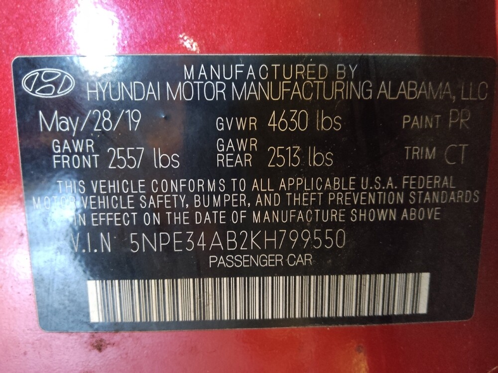 2019 Hyundai Sonata in Kissimmee, FL 34744 - 18078065 33