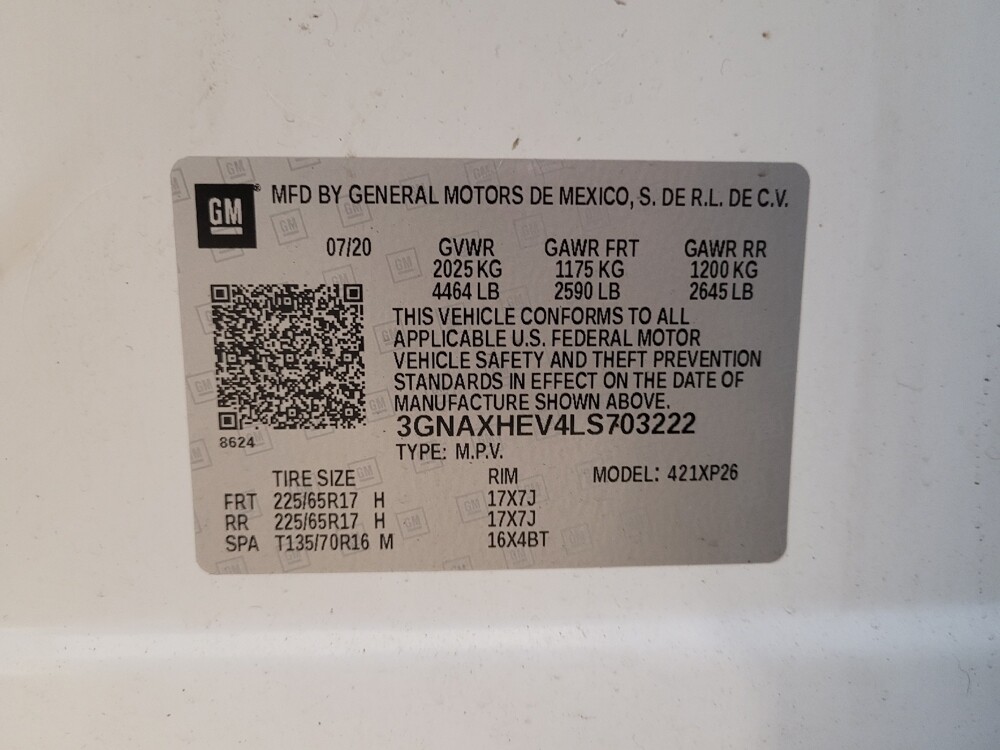 2020 Chevrolet Equinox in Gastonia, NC 28056 - 18078114 33