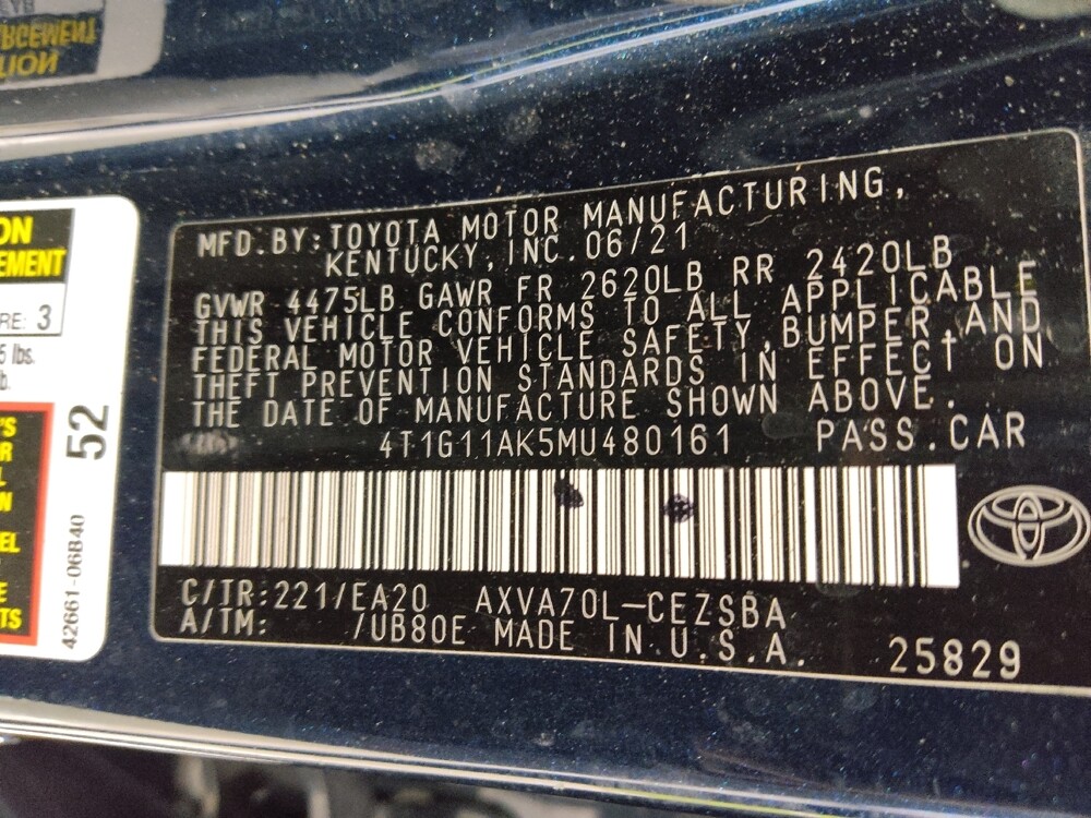 2021 Toyota Camry in Union City, GA 30291 - 18078125 33