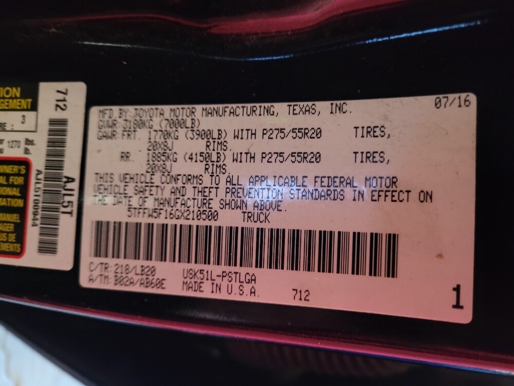 2016 Toyota Tundra in Bradenton, FL 34207 - 18078195 33