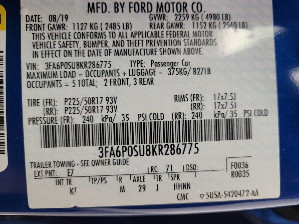 2019 Ford Fusion in Memphis, TN 38115 - 18078311 33