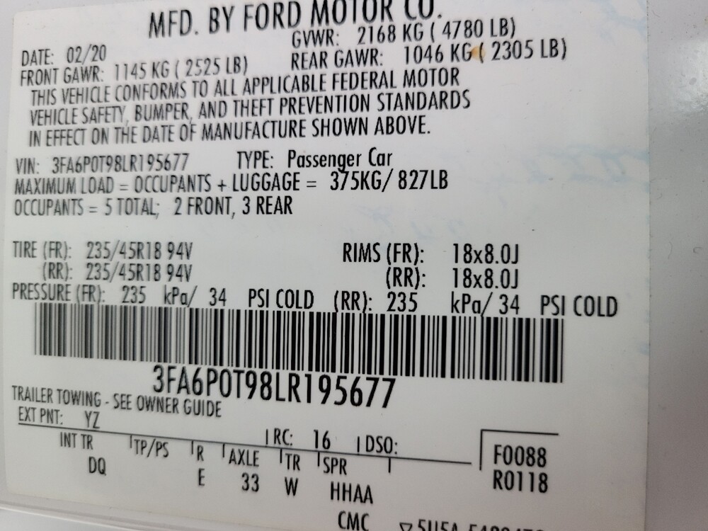 2020 Ford Fusion in Lombard, IL 60148 - 18078346 33