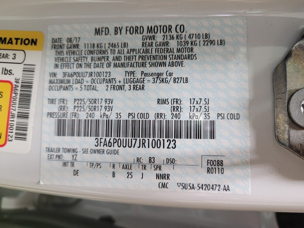 2018 Ford Fusion in Raleigh, NC 27604 - 18078373 33