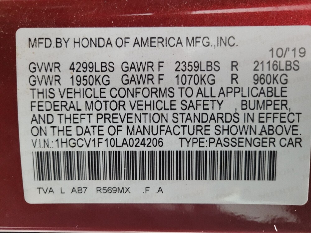 2020 Honda Accord in Madison, TN 37115 - 18078379 33