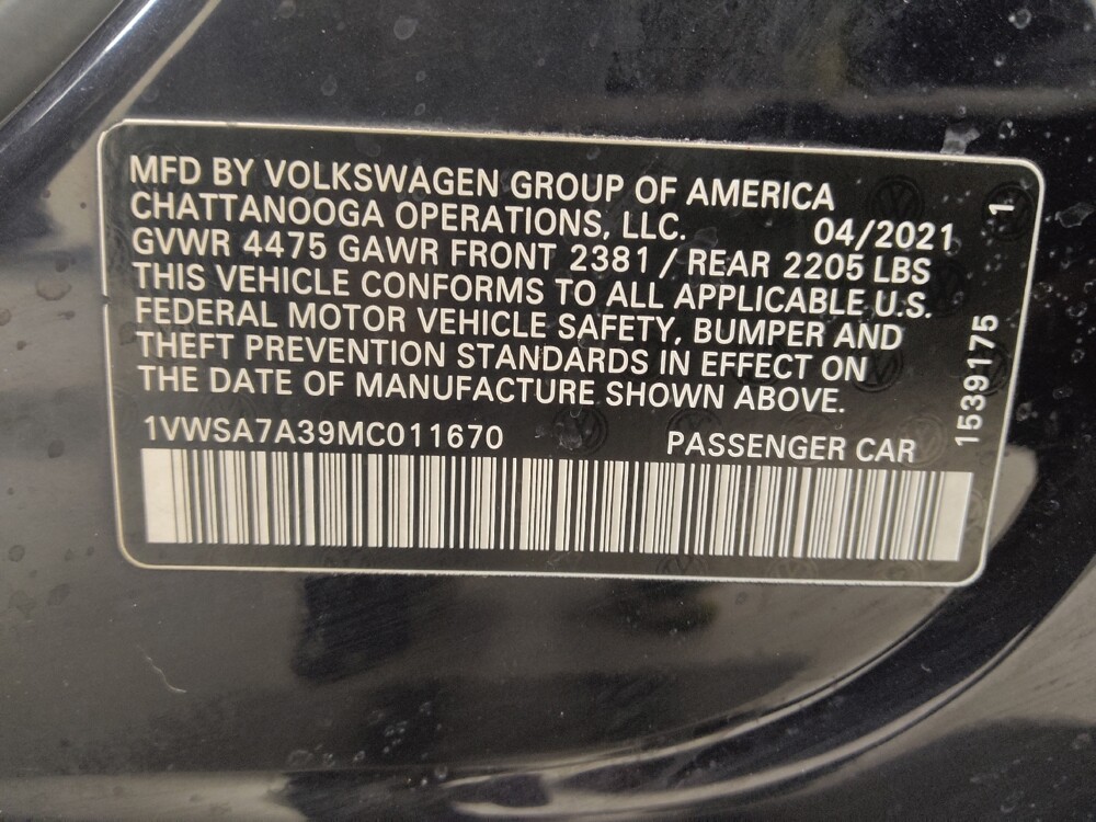 2021 Volkswagen Passat in St. Louis, MO 63125 - 18078417 33