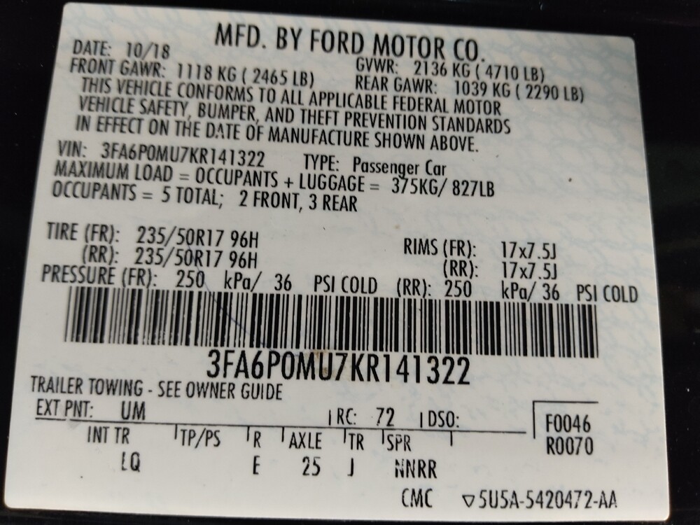 2019 Ford Fusion in Raleigh, NC 27604 - 18078425 33
