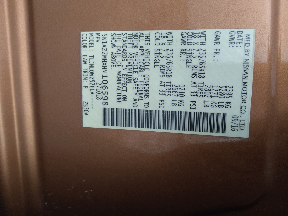 2017 Nissan Murano in Lombard, IL 60148 - 18078437 33